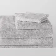 Sheridan Living Textures Towel Collection in Silver Grey/Light Grey Size: Bath Mat Material: Cotton @Sheridan Rewards