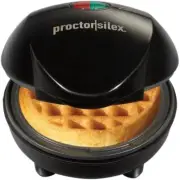 Mini Waffle Maker Machine with 4” round Non-Stick Grids, Make Personalized Indiv