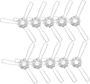 Gadpiparty DIY Lampshade Spring Clip 3 Fork Clip on Fixture for Lamp Base Fixing Light Bulb Shade