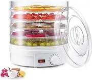 Fruit Dryer Dehydration Food Dehydrator Machine, Multi-Tier Kitchen Food Appliances, Meat Or Beef Maker, Fruits and Vegetable Dryer with 5 Stackable Trays