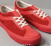 Vans Vault Bold NI LX. Red Leather And Suede. NIB. Mens Size 9. Womens 10.5