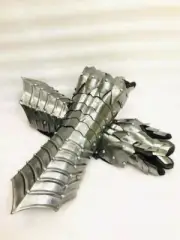 Medieval Nazgul Gloves Set - Crusader Larp Steel Gauntlets - Halloween Costume