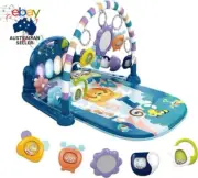 Baby Play Mat Baby Gym,Funny Play Piano Tummy Time Baby Activity Mat with 5 Infa