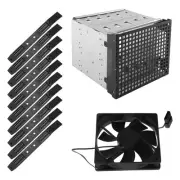Storage Expansion Hard Drive Cage DIY Hard Drive Disk Cage Rack 5.25 Inch4030