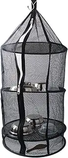 Drying Net,4 Layer Dryer Mesh Net | Round Plant Tray with Zipper, Flower Dehydrators, Garden Grass Storage for Drying Plants Fruits