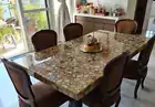 60" x 30" Yellow Agate Stones Center Table Top Handmade Home Decor