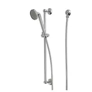 VOXNAN Riser rail w handshower/wall outlet, chrome-plated