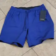 NWT Men’s Lululemon Relaxed Fit Train Short 8” Blue Sz Large