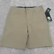 Volcom Big Boys Frickin Khaki Chino Shorts Size 26 (12) Nordstrom NWT