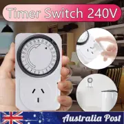 2024 Mechanical Analogue Time Wall Plug Switch Timer Socket new