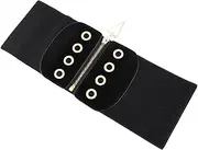 [Yardenfun] Cinch Belt Women's Waistband Elastic Slimming Belt Alloy Ornament Stylish Women's Clothing Accessory Black