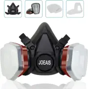 Full Face Respirator Mask, 6800 Reusable Respirator Mask with Filters, Anti-Fog
