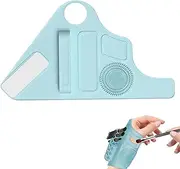 Makeup Mixing Tray, Adjustable Wrist Strap Makeup Tray, Hand Makeup Mixing Palette, Makeup Brush Storage Tray, Professional Makeup Mixing Tool, Portable Makeup Palette, Wrist Strap Makeup Palette