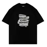 HYPOKRIT 官方商店 T 恤 DISTRO 黑色 ENJOY EVERY MOMENT 男士女士修身 T 恤 SI