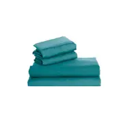 2000TC Super King Sheet Set, Ultra Soft Microfiber Bedding - Biscay Blue