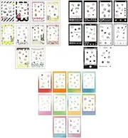 30 PCS Photo Border Stickers, Mini Instant Photo Frames, Photo Decoration Stickers, Photo Film Frame Stickers, Lovely Mini Photo Film Stickers Compatible with Instant Camera Film(颜色:Colorful)