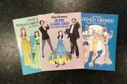 Vintage Vivian Leigh , Judy Garland, Carmen Miranda Paper Dolls uncut 1982