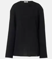 [The Row] The Row Cattaleya wool top AU 4 black