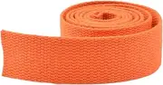 Heavy Cotton Webbing Plain Weave Straps, Cotton Webbing Strap - Polyester Strapping for Bags Leash Arts Crafts Accessories, 10 Yard/roll(Orange,38 mm)