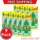 9 x Little Trees Air Freshener Green Apple Scent Freshens Car Truck Home Office
