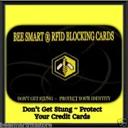 4 x RFID BLOCKING CARDS RFID BLOCK | PROTECT AGAINST STOLEN IDENTITY FRAUD .
