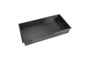641 x 336 x 101mm Shower Niche Single Shelf Organizer No Tile Needed in Black