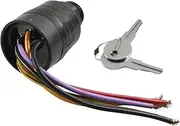 Boat Spare Accessories Ignition Switch with 2 Keys 6 Wire Connectors for Mercury Outboard Motors 1994 87-88107A5