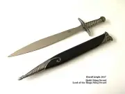 24.4”Lord Of The Rings The Hobbit Sting Sword of Frodo/Bilbo Baggins w/Scabbard