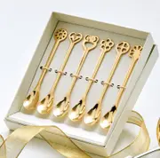 BUGATTI Lucky Charm Set of 6 Moka Spoons - Gold