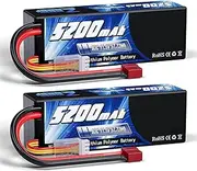 3S 5200mAh 11.1V 80CLipo Battery with T/XT60/EC3/EC5 Plug Hardcase Compatible with RC Car Buggy Truck FPV Drone R/C Model Parts(T)