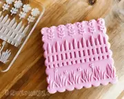 Fence Home Garden House Construction - Embosser Stamp for cookies, Cake