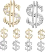 WOFASHPURET 10Pcs Metal Nail Charms for Manicure Decoration DIY Nail Art Accessories for Home Professional Use