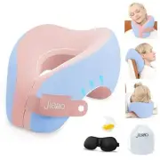 Travel Neck Pillow, Ergonomic Airplane Pillow for International Flights,