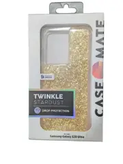 F1. Case-Mate Twinkle Stardust Case For Samsung Galaxy S20 Ultra 5G Gold/Glitter