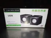 UER Pair of Portable Mini Digital USB Speakers