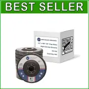 100-Pack 4.5" Zirconia Flap Discs - Premium Grinding Wheels for Angle Grinders