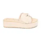 BEACH by Matisse Sunda Platform Slide Womens Beige Casual Sandals SUNDA-955