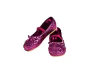 Pink Glitter Child Flats Shoes