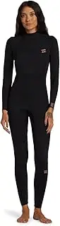 Billabong Womens Foil 3/2mm Back Zip GBS Wetsuit - Black