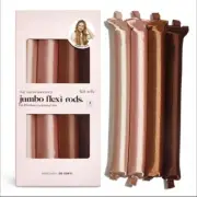 Kitsch Satin Jumbo Flexi Rods Hair Rollers Rosewood 4 Pack Curling Curls Pink