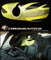 MK3 MINI F54 F55 F56 F57 F60 YELLOW Union Jack Rear View Mirror Cover Manual Dim