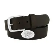 ZeppelinProducts ECU-BOLP-BRW-46 ECU Concho Brown Leather Belt- 46 Waist
