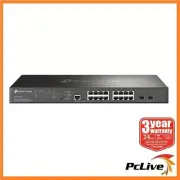 TP-Link SG3218XP-M2 Omada 16-Port 2.5G Managed Switch with 8-Port PoE 2 10GE SFP