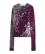 Lanvin Long-Sleeved Devoured Top S,L,M FUCHSIA/JAPANESE INK