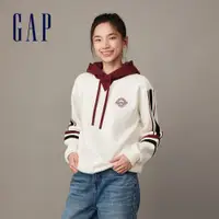 在飛比找蝦皮商城優惠-Gap 女裝 Logo印花刷毛帽T-白色(840929)