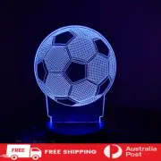 Football New 3D Illusion Lamp Night Light LED 7 Colour Touch Table Lamp AU