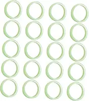 CALLARON 100Pcs Fluorescent Finger Rings for Parties Luminous Plastic Decorations Glow The Dark Finger Accessories Fun Party Supplies for Festivals Birthdays and Celebrations