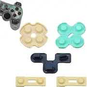 1 Set Silicone Conductive Rubber Pads Replacement for Playstation 2 PS2 Controller Parts for DualSense 2 L1 R1 L2 R2 Adhesive Button Changing Keypad Repair Replacement Part Tool Kit(PS2)