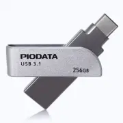 iXflash 256GB Backup Flash Drive USB A & USB C for iPhone iPad & Computer Gray