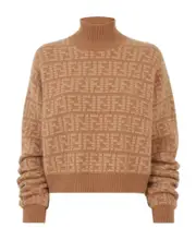 Brown cashmere pullover IT36